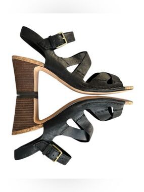 CLARKS PLUS CUSHION STRAPPY SANDAL HEEL Size 7